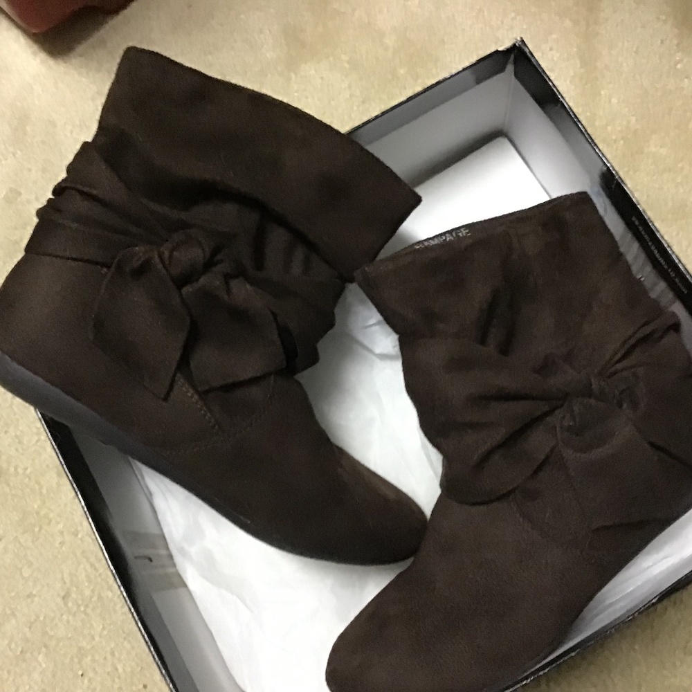 Rampage Beckett Boots Faux Suede Size 6M